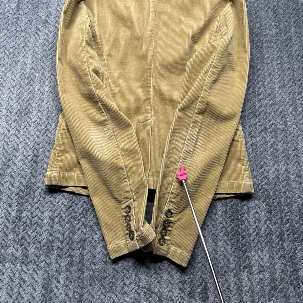 American Eagle Corduroy Blazer S Camel Tan 3-Button‎ Stretch Jacket